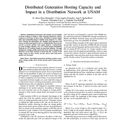 Distributed Generation UNAM cover